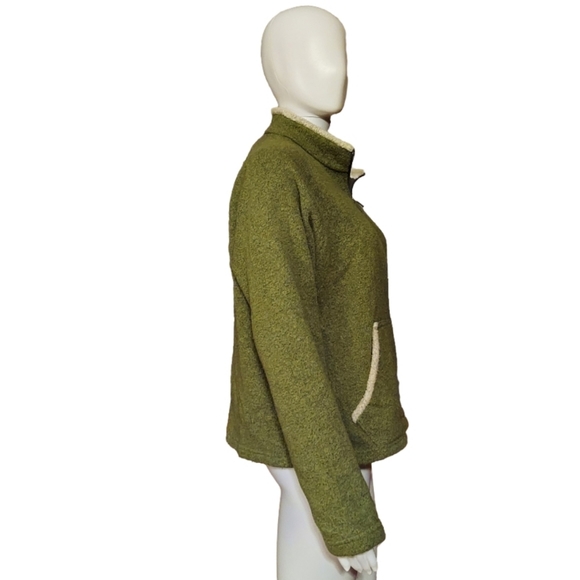 KUHL Alfpaca Full Zip Knit Fleece Jacket Heather Green - Picture 5 of 13